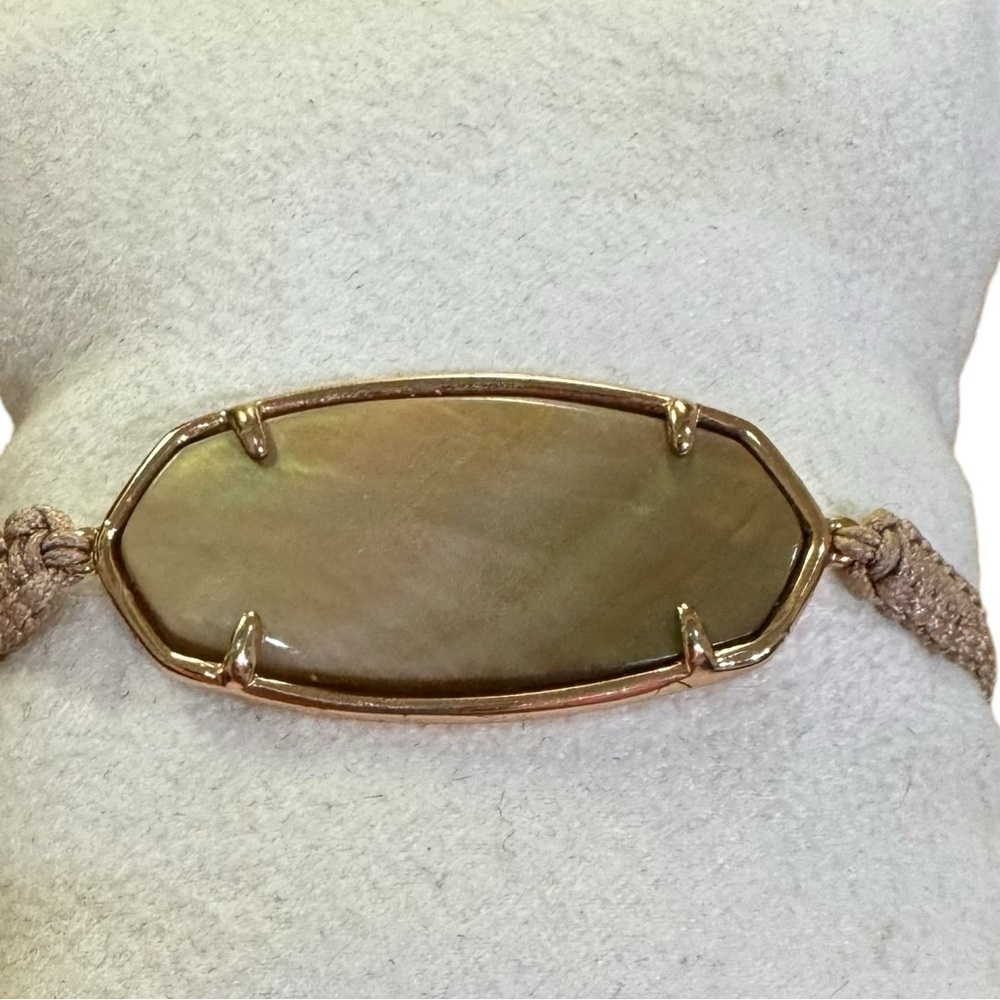Kendra Scott Rose Gold Rope Slider Bracelet EUC Size Adjustable - Picture 3 of 6